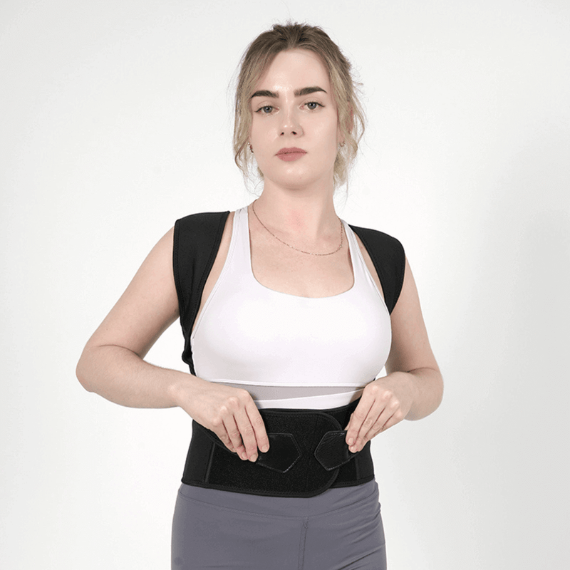 Corretor Postural Ortopédico – Cinta Cervical e Lombar Unissex